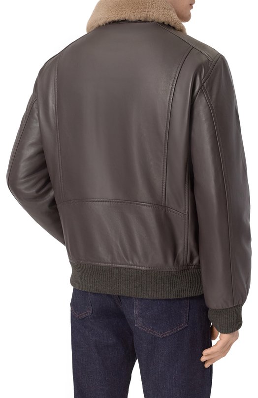 Кожаный бомбер Windsor ARTUR0-L/1300145 Коричневый  ARTUR0-L/1300145 Фото 4