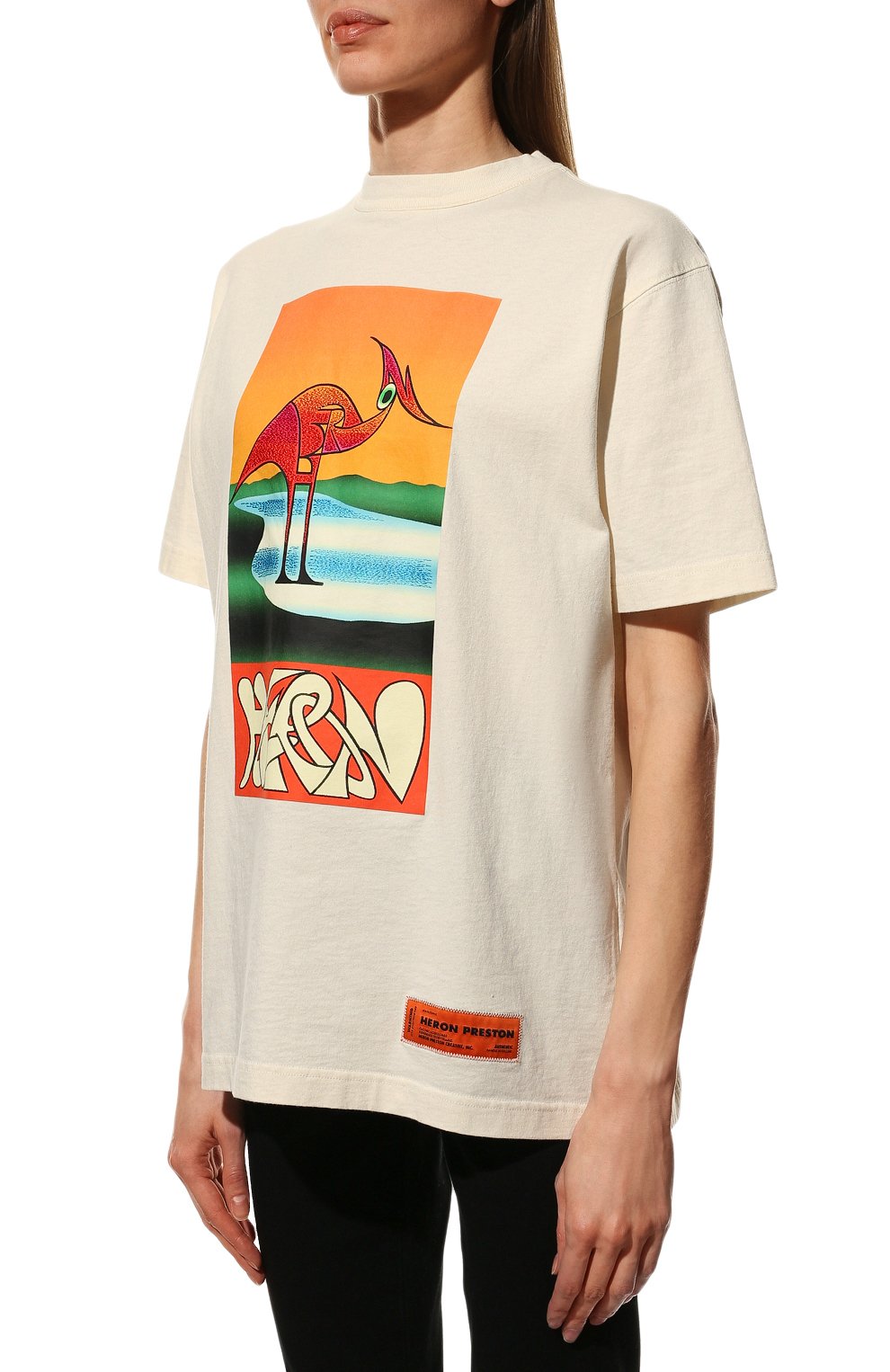 Хлопковая футболка HERON PRESTON, арт. HWAA023S22JER0020120, фото 3