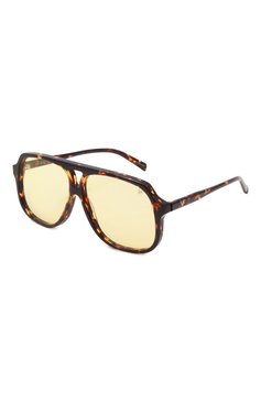 Женские солнцезащитные очки VINTAGE FRAMES желтого цвета, арт. KING SIZE BR0WN T0RT0ISE/YELL0W | Фото 1 (Нос: Не проставлено; Материал: Пластик; Региональные ограничения белый список (Axapta Mercury): Не проставлено; Тип очков: С/з; Кросс-КТ: С/з-унисекс; Очки форма: Авиаторы, Oversized; Оптика Гендер: оптика-унисекс)