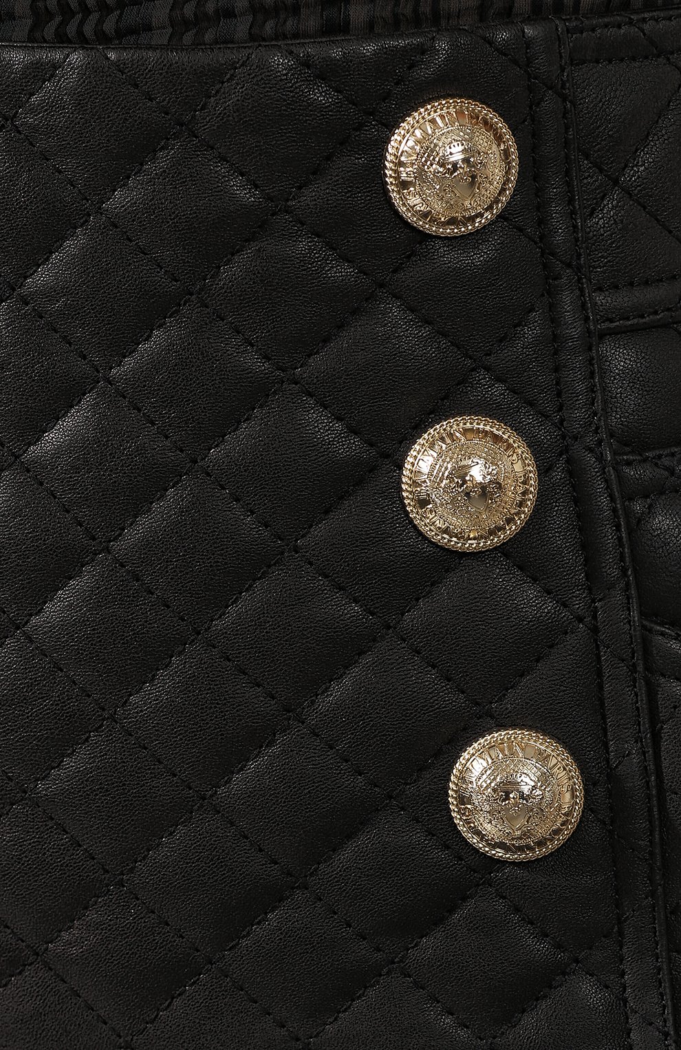 Кожаная юбка BALMAIN, арт. SF14771/L069, фото 5