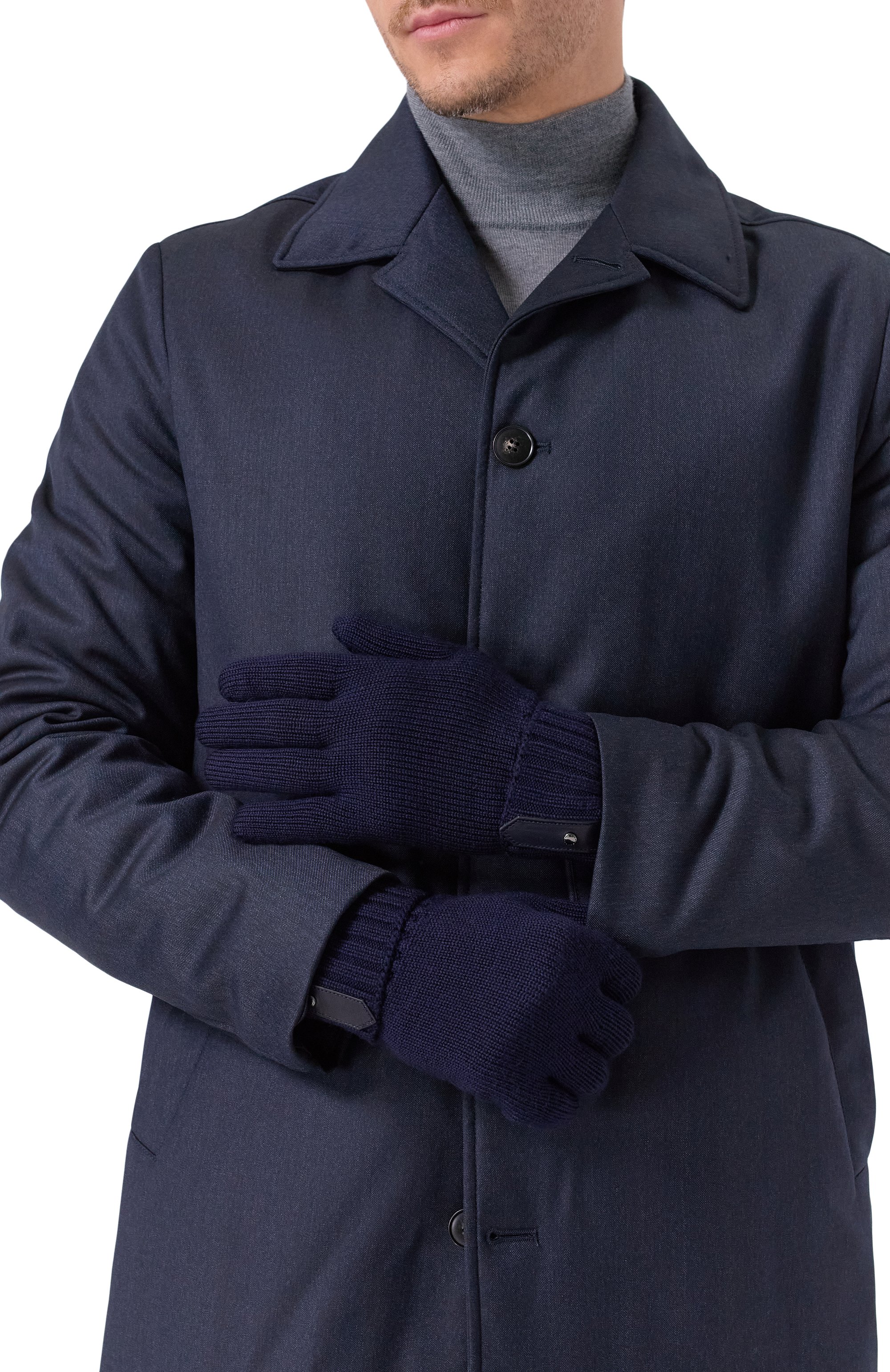 Комбинированные перчатки CANALI, арт. GUA01/ZC00049, фото 2