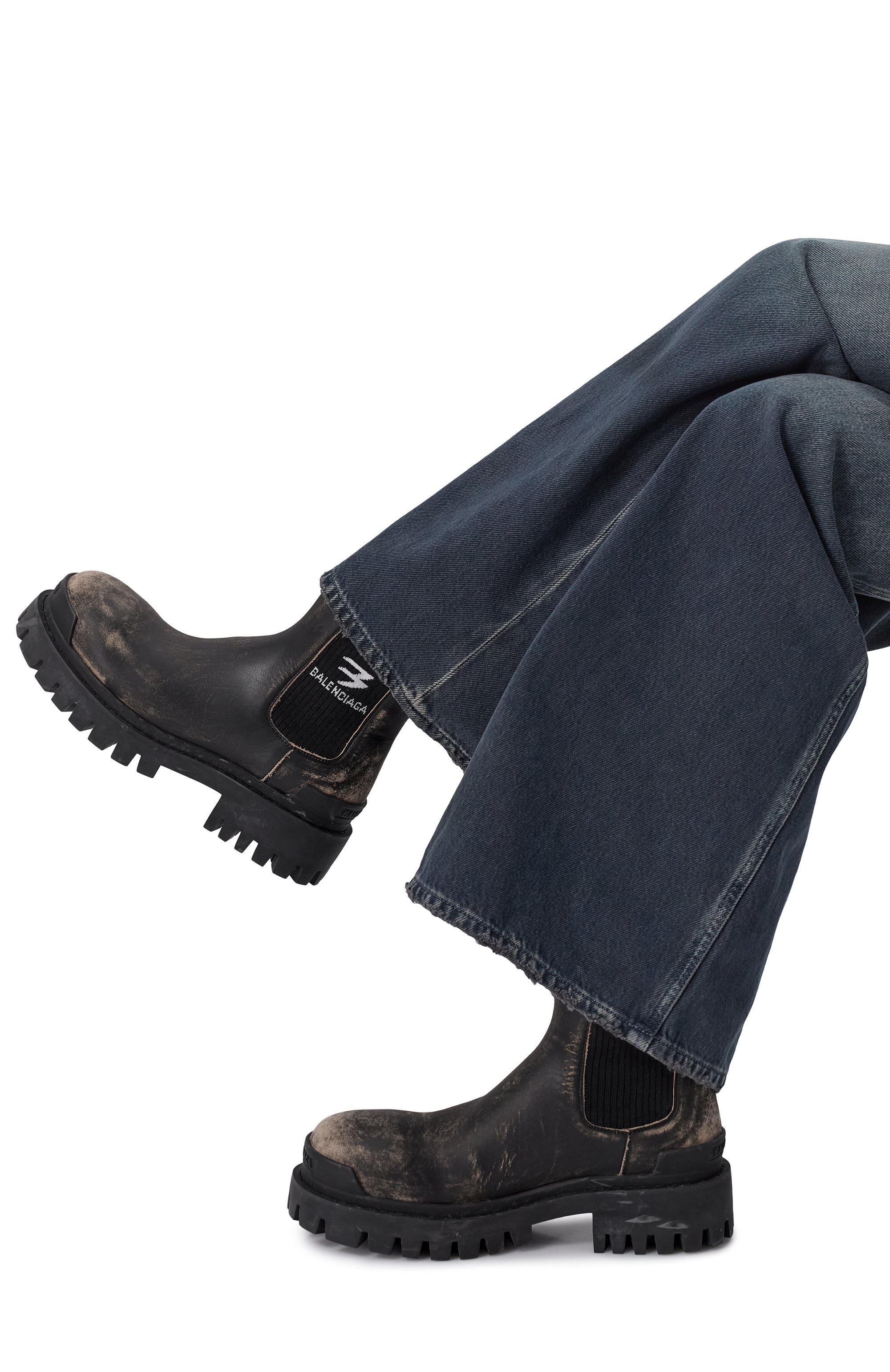 Кожаные челси strike BALENCIAGA, арт. 853832/WB228, фото 2