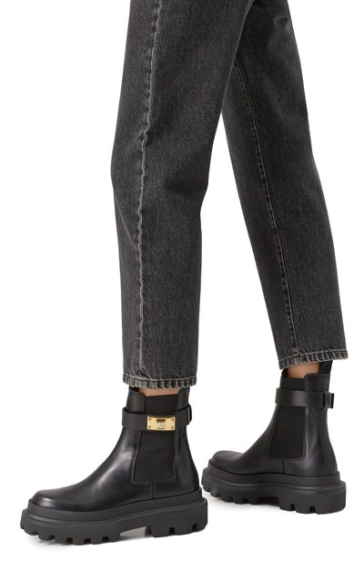 Кожаные челси DOLCE & GABBANA, арт. CT1002/AB640, фото 3