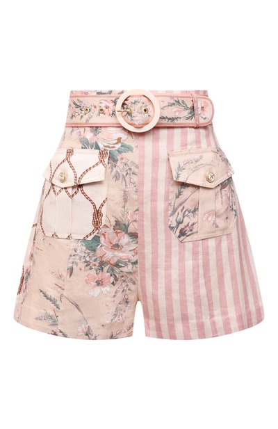 Женские льняные шорты ZIMMERMANN, арт. 2361AMSH