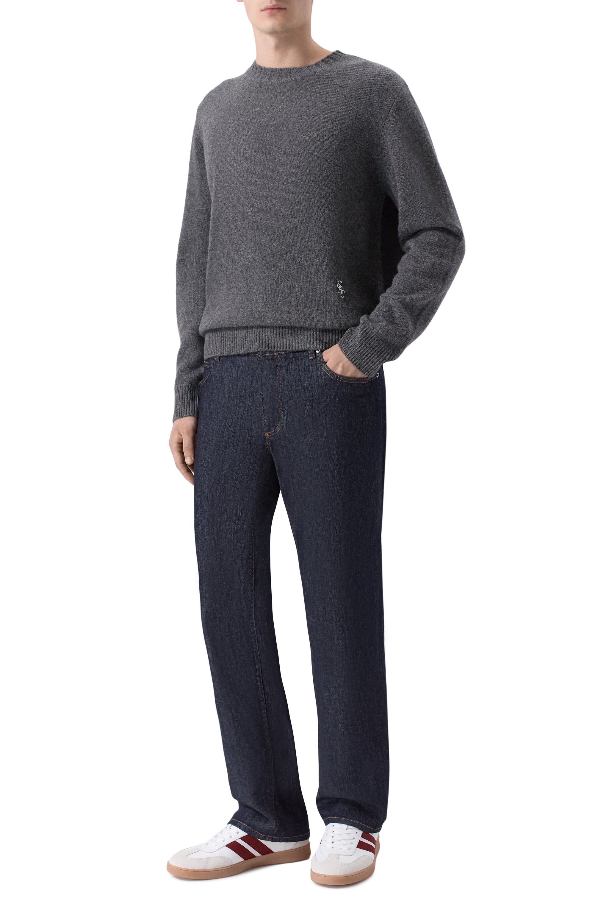 Свитер из кашемира и шерсти SPORTY AND RICH, арт. WS08362302GY04, фото 2