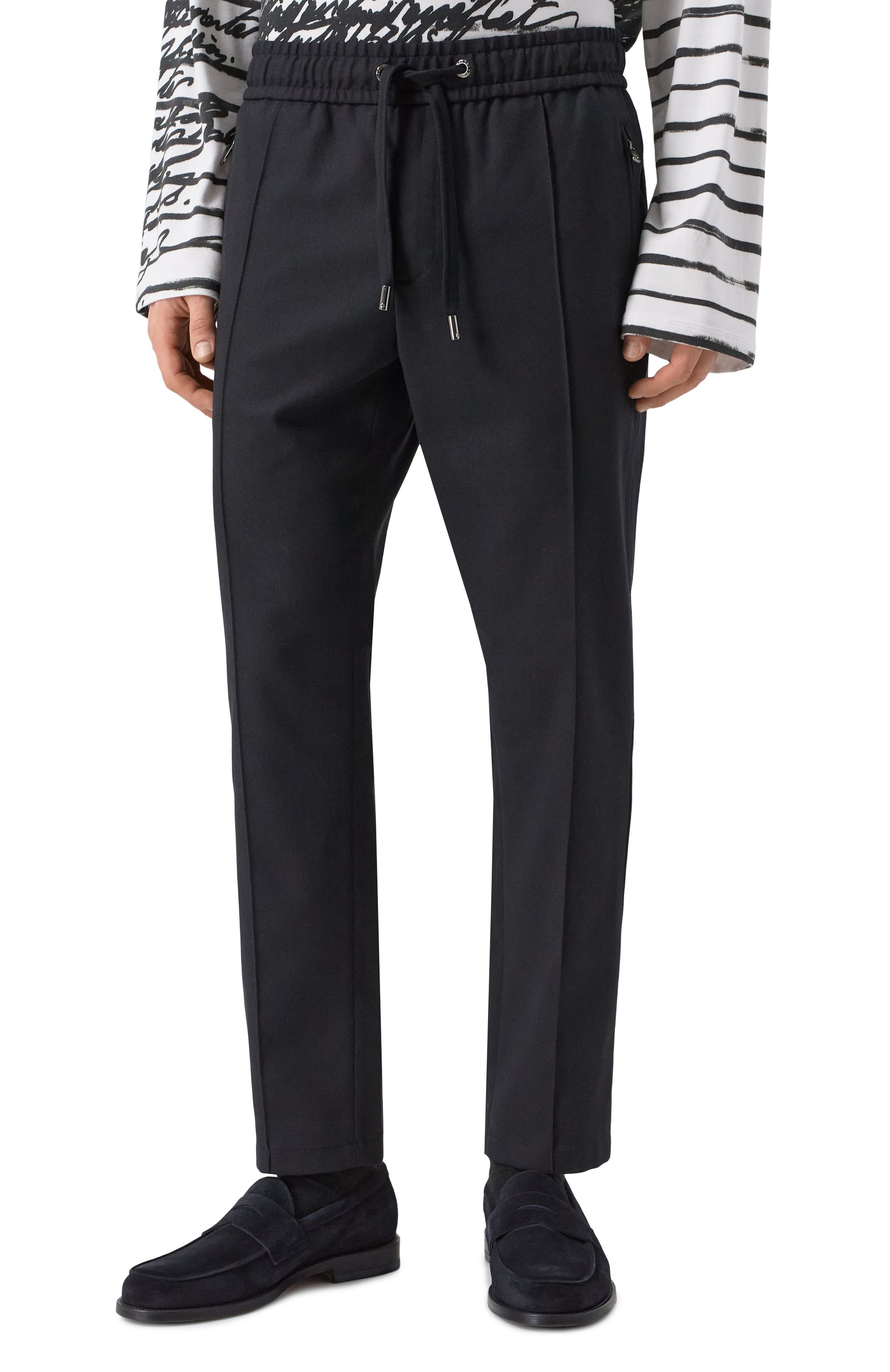 Брюки из шерсти и хлопка DOLCE & GABBANA, арт. GYACET/GI585, фото 3