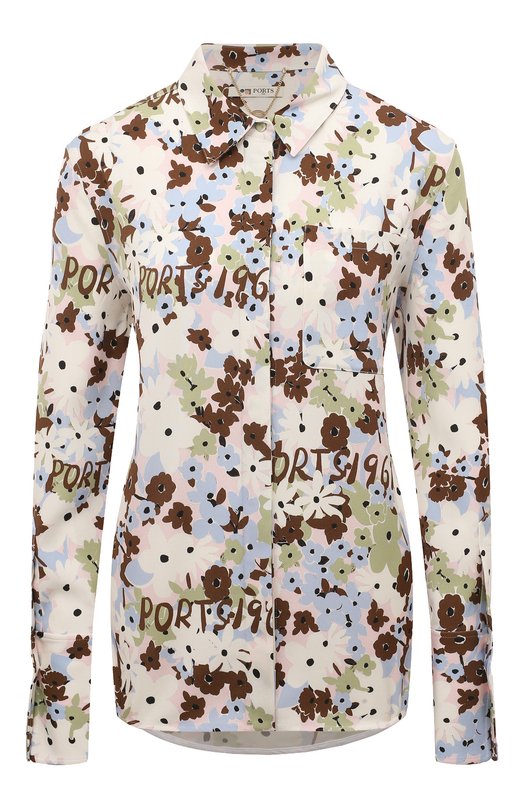 

Рубашка из вискозы и шелка Ports 1961, Разноцветный
