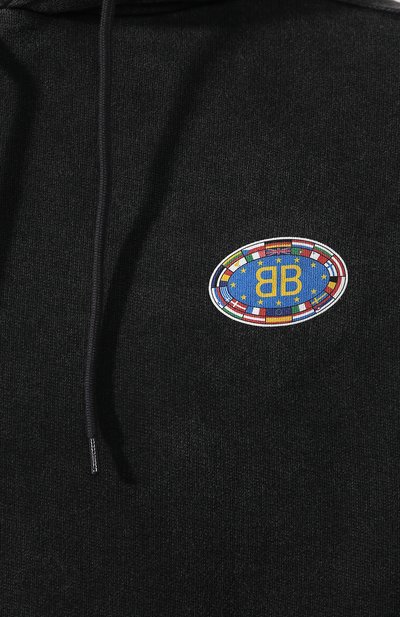 Хлопковое худи BALENCIAGA, арт. 600583/THV58, фото 5