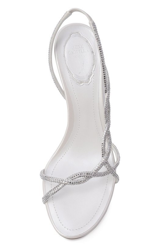 Текстильные босоножки Braid 80 Rene Caovilla C12472-080/R001 Белый  C12472-080/R001 Фото 6