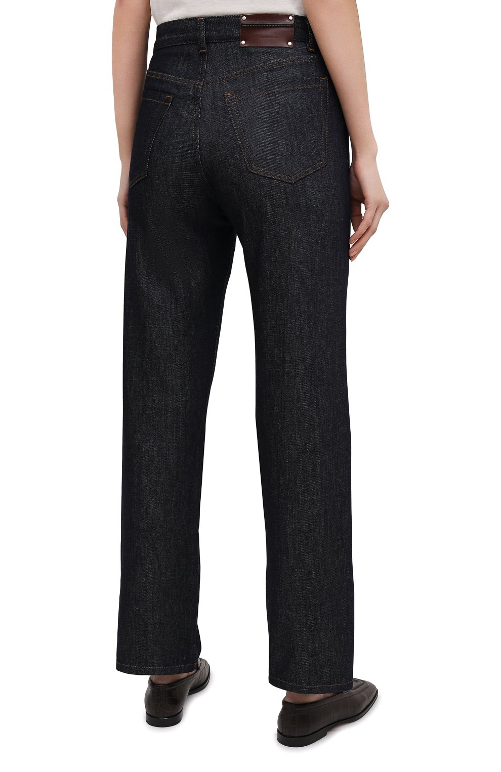Джинсы DRIES VAN NOTEN синего цвета по цене 29100 руб., арт. 211-12413-2376, фото 4 Джинсы DRIES VAN NOTEN, арт. 211-12413-2376, фото 4