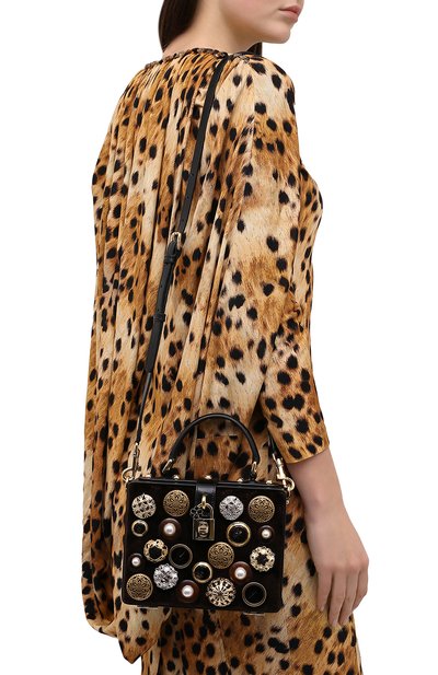 Сумка dolce box DOLCE & GABBANA черного цвета по цене 370500 руб., арт. BB5970/AW611, фото 5 Сумка dolce box DOLCE & GABBANA, арт. BB5970/AW611, фото 5