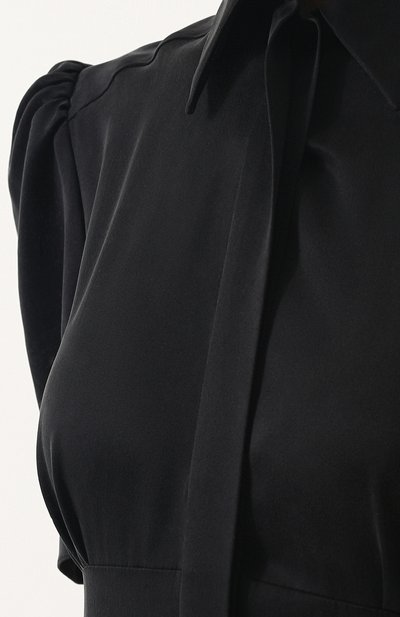Однотонное шелковое платье-миди HILLIER BARTLEY, арт. DR 170 F12 CREPE SATIN, фото 5