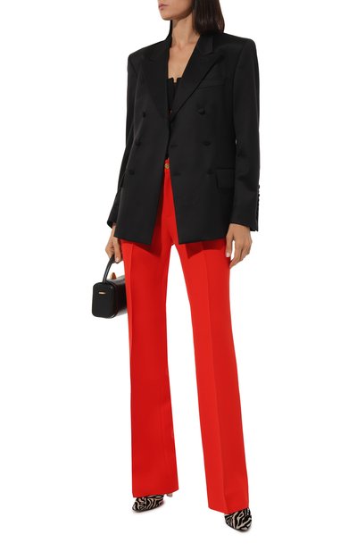Брюки из шелка и шерсти GUCCI, арт. 609657 ZAD88, фото 2