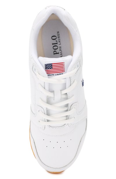 Кожаные кроссовки POLO RALPH LAUREN белого цвета по цене 29250 руб., арт. 804752873, фото 5 Кожаные кроссовки POLO RALPH LAUREN, арт. 804752873, фото 5