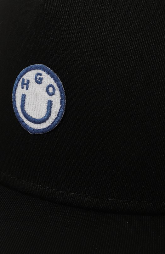 Хлопковая бейсболка HUGO Blue Чёрный, фото 4