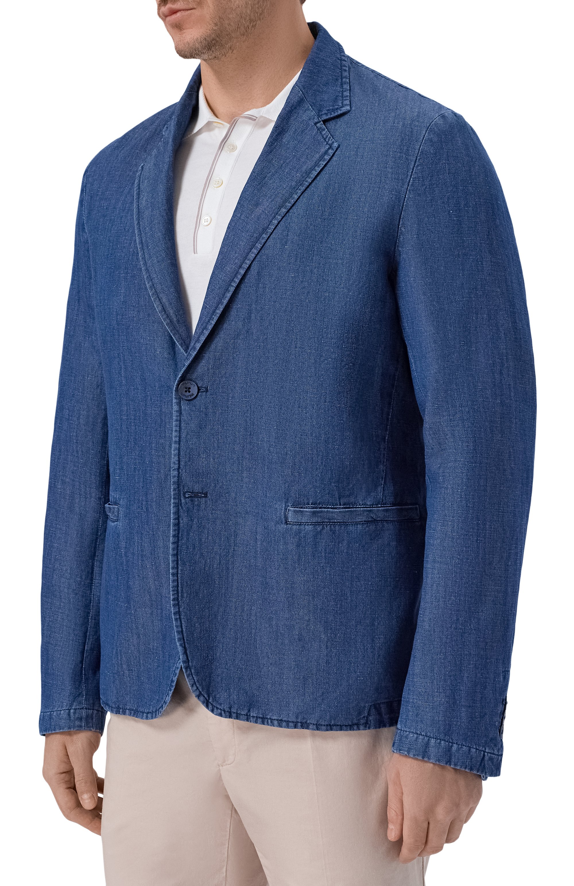 Пиджак изо льна и хлопка INLINUM, арт. JAC0B/WESTERN, фото 3