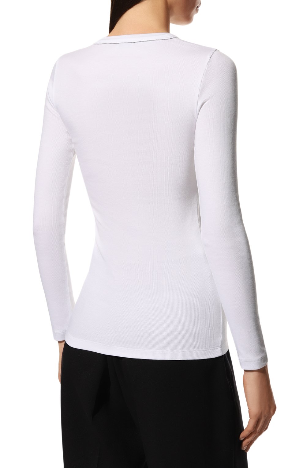 Хлопковый лонгслив BRUNELLO CUCINELLI, арт. M0TC836S10, фото 4