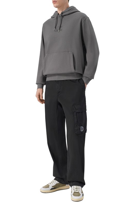 Хлопковые брюки C.P. Company 20CMPA135A/005694G Чёрный  20CMPA135A/005694G Фото 2