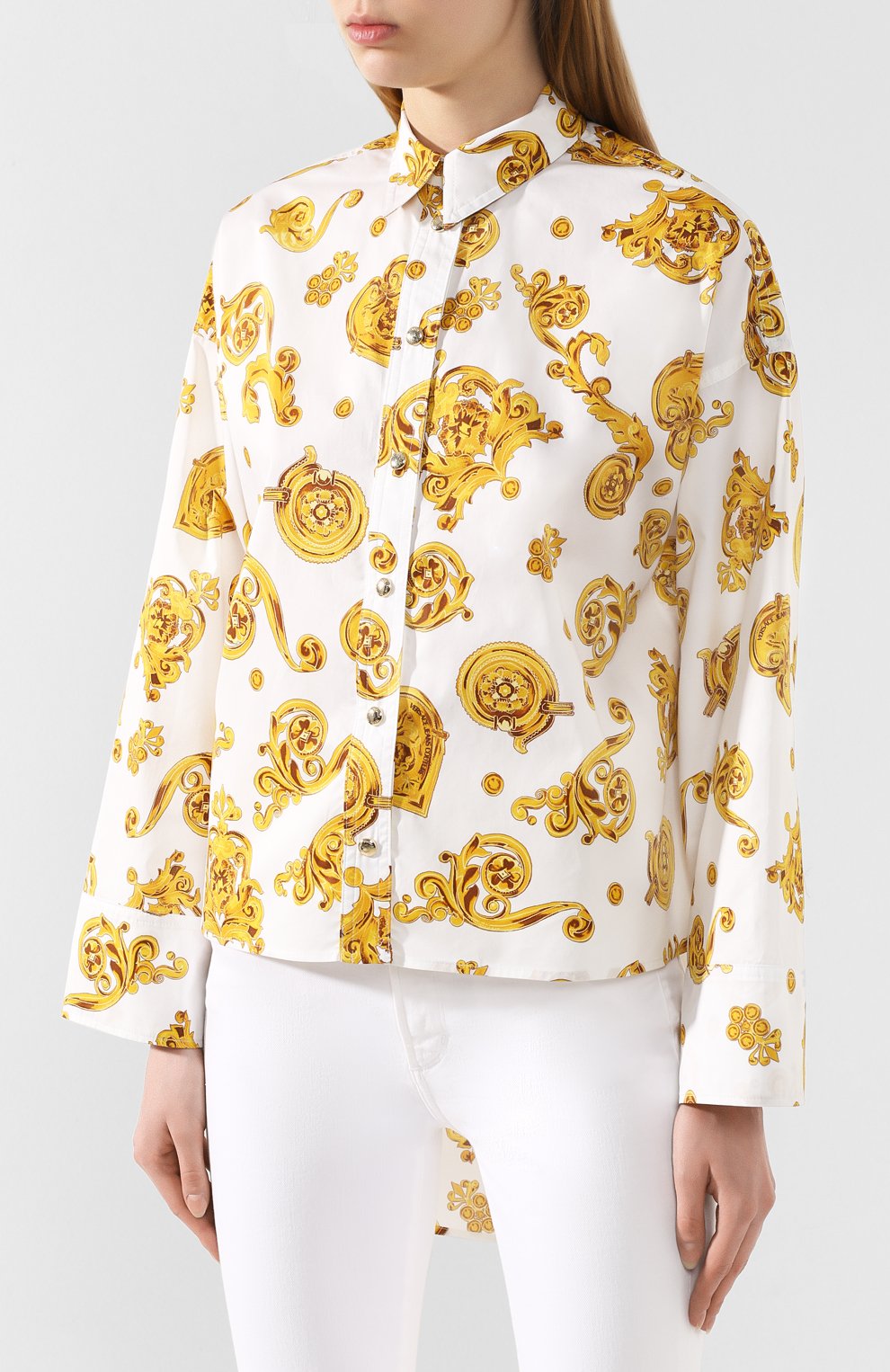 Хлопковая рубашка VERSACE JEANS COUTURE, арт. B0HVB624-VDM200/S0771, фото 3