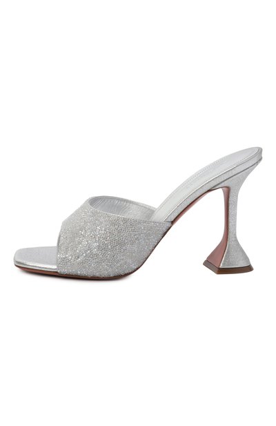 Текстильные мюли lupita 95 AMINA MUADDI, арт. LUPITA CRYSTAL DUST SLIPPER/SATIN, фото 4