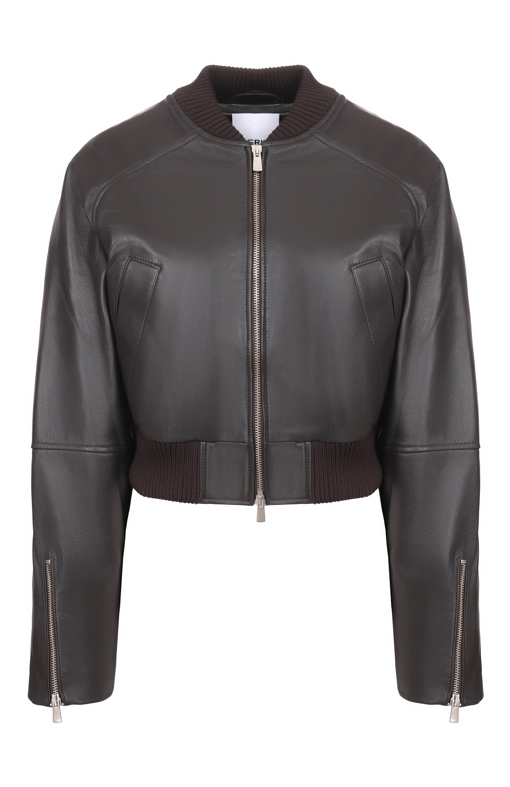 Кожаный бомбер ERIKA CAVALLINI, арт. P6SW05, фото 1