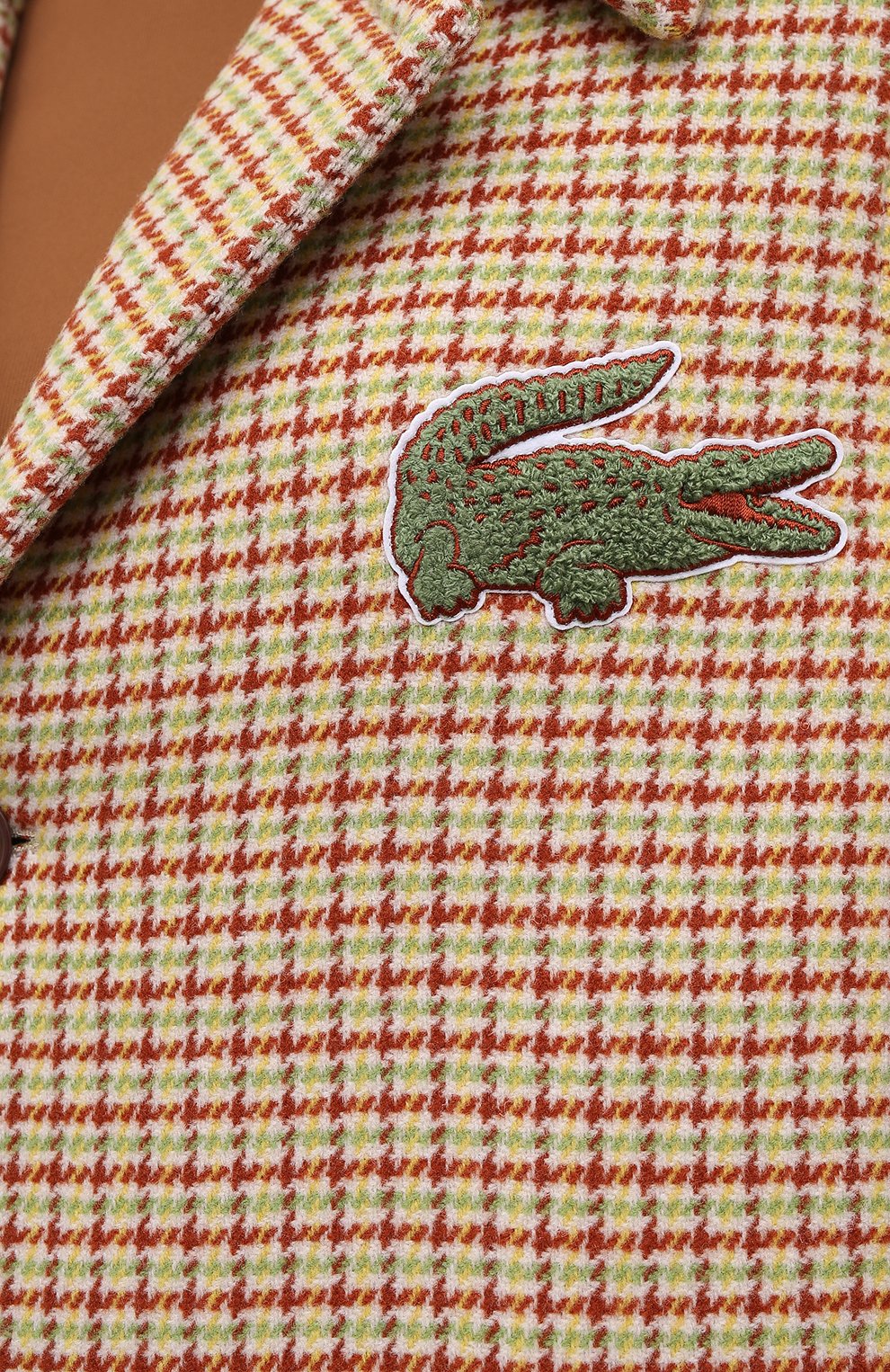 Шерстяное пальто LACOSTE кремового цвета по цене 113810 руб., арт. BH3048, фото 5 Шерстяное пальто LACOSTE, арт. BH3048, фото 5