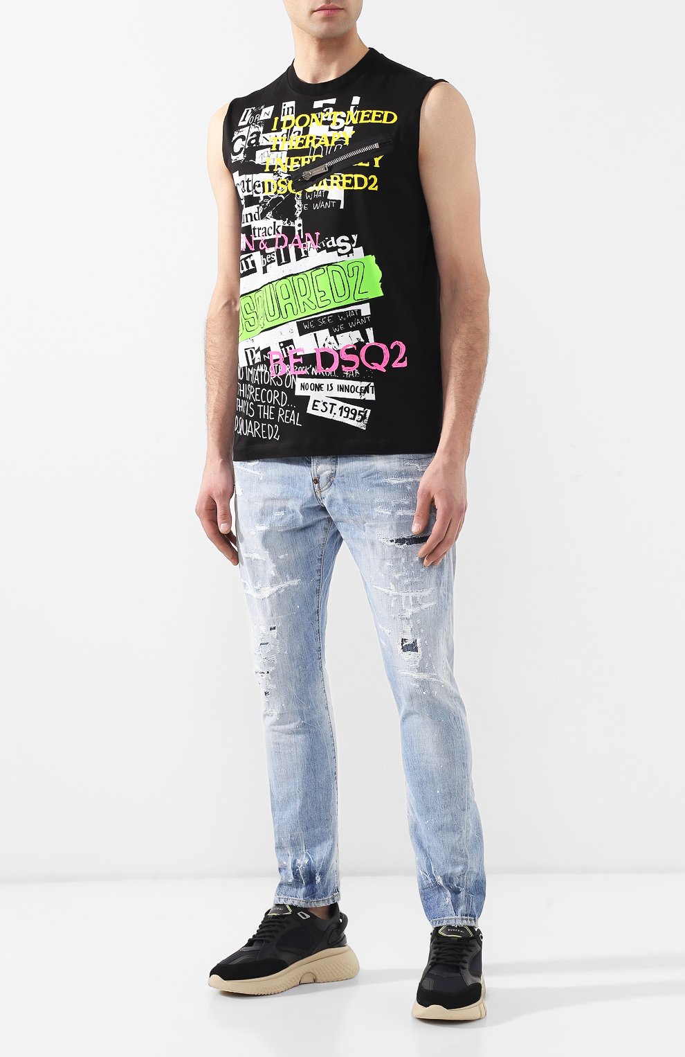 Хлопковая майка DSQUARED2, арт. S74GD0538/S22427, фото 2