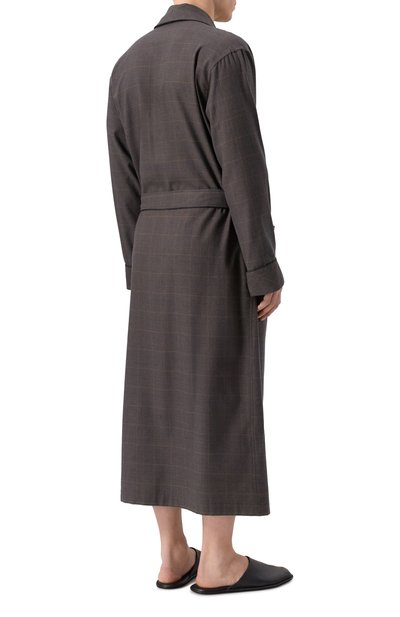 Халат из хлопка и шерсти ZIMMERLI, арт. 4600-75143, фото 3