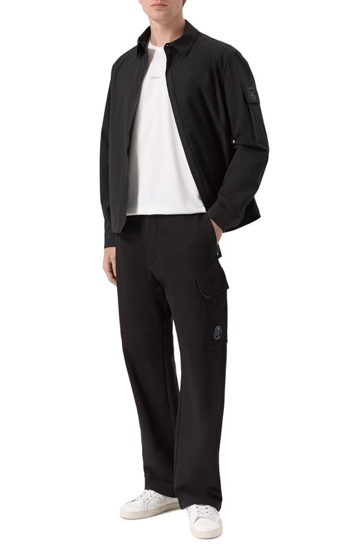 Хлопковые брюки C.P. Company 20CMSP066A/005086W Чёрный  20CMSP066A/005086W Фото 2
