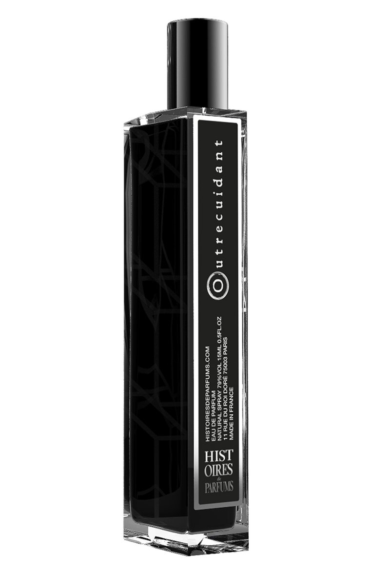 Парфюмерная вода outrecuidant  (15ml) HISTOIRES DE PARFUMS бесцветного цвета, арт. OUTREB15 | Фото 1 (Нос: Не проставлено; Региональные ограничения белый список (Axapta Mercury): Не проставлено; Тип продукта - парфюмерия: Парфюмерная вода; Тип аромата: Восточный, Древесный; Обьем косметики: 15ml; Ограничения доставки: flammable)