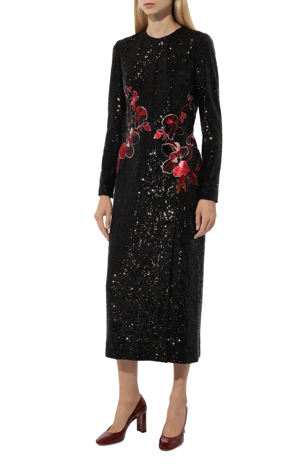 Платье с отделкой пайетками ELIE SAAB, арт. D0290E, фото 3