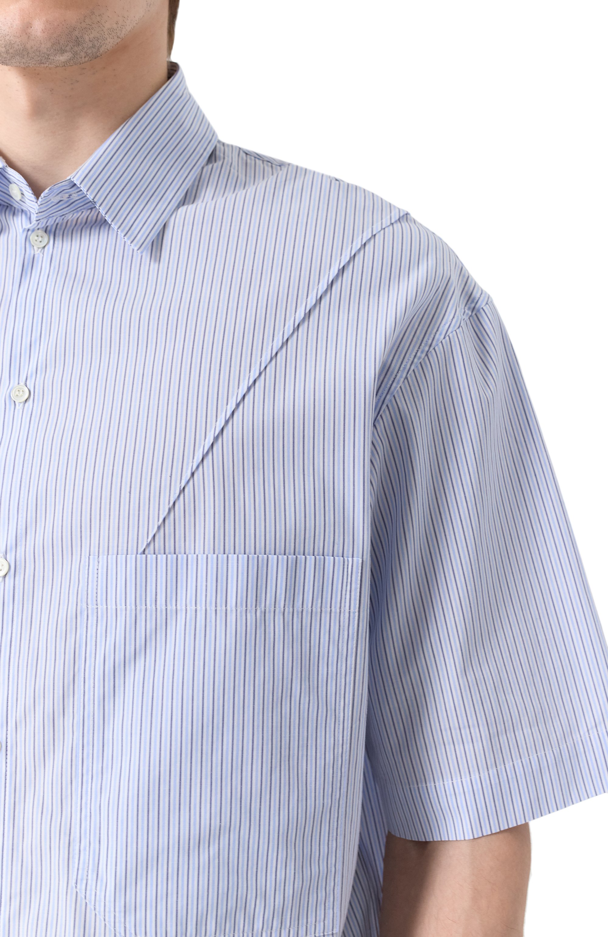 Хлопковая рубашка ISABEL BENENATO, арт. UW58S25, фото 5