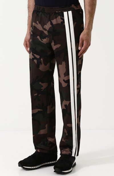 Брюки прямого кроя с камуфляжным принтом VALENTINO, арт. QV3RB0Q6MMZ, фото 3