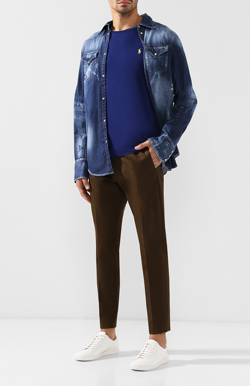 Хлопковый лонгслив POLO RALPH LAUREN, арт. 710671468, фото 2