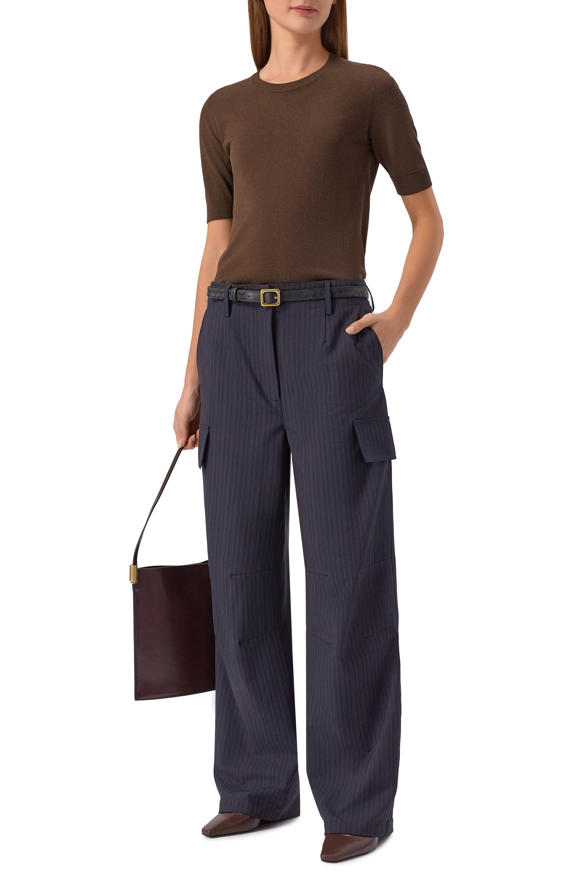 Шерстяные брюки-карго LORENA ANTONIAZZI, арт. P2633PA27A/5229, фото 2