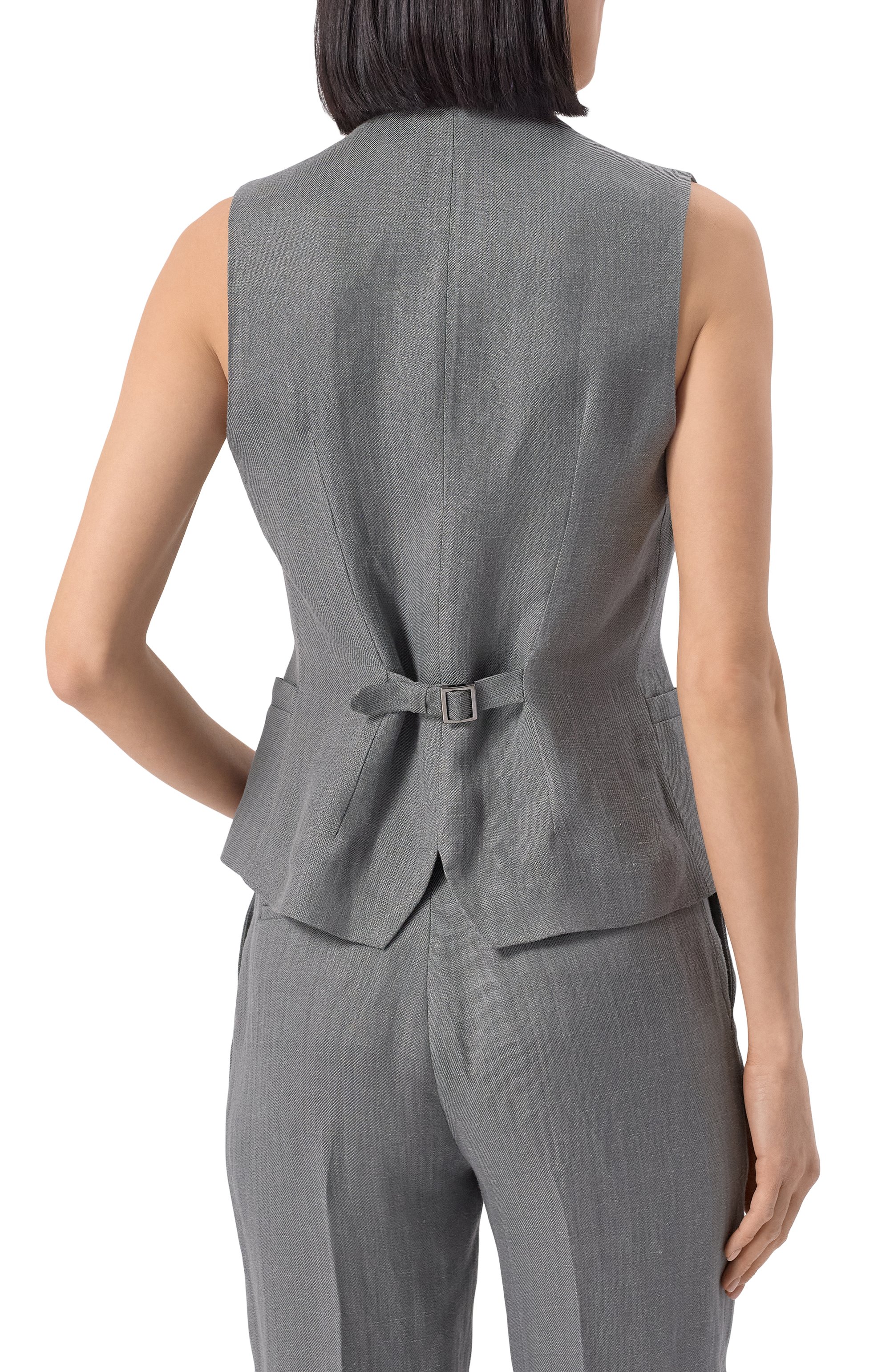 Жилет из вискозы и льна ANTONELLI FIRENZE, арт. M3036N/974, фото 4