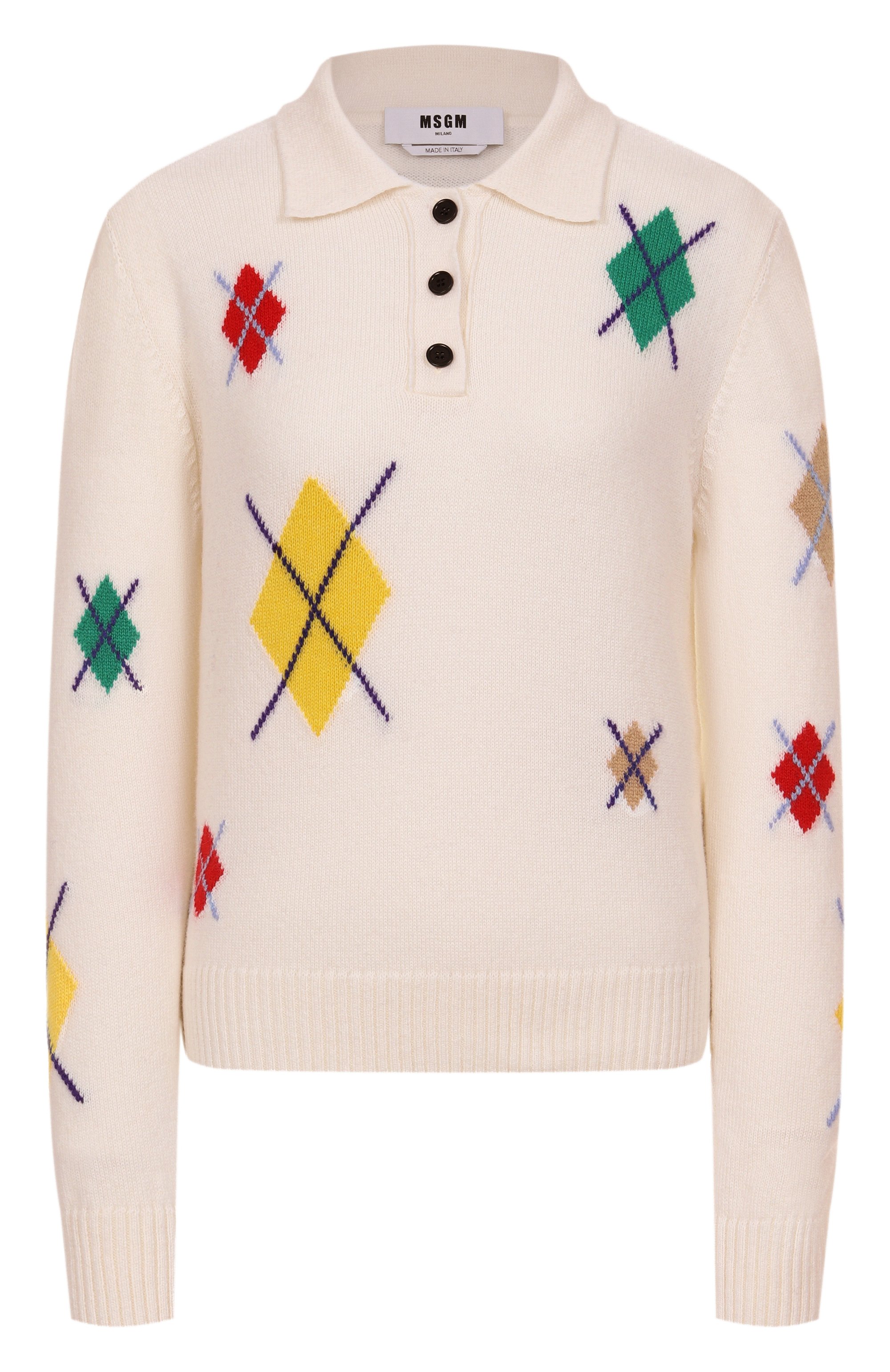 Поло из шерсти и кашемира MSGM, арт. 3941MDM194/257781, фото 1