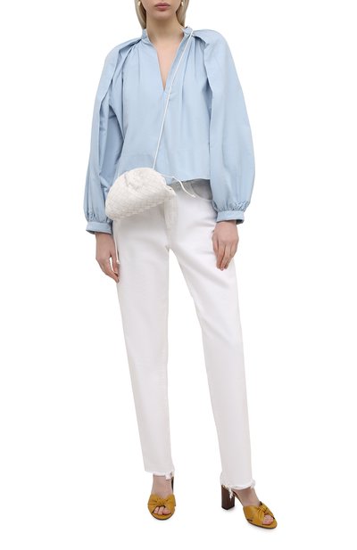 Кожаные мюли bianca SAINT LAURENT желтого цвета по цене 89950 руб., арт. 652739/20500, фото 2 Кожаные мюли bianca SAINT LAURENT, арт. 652739/20500, фото 2