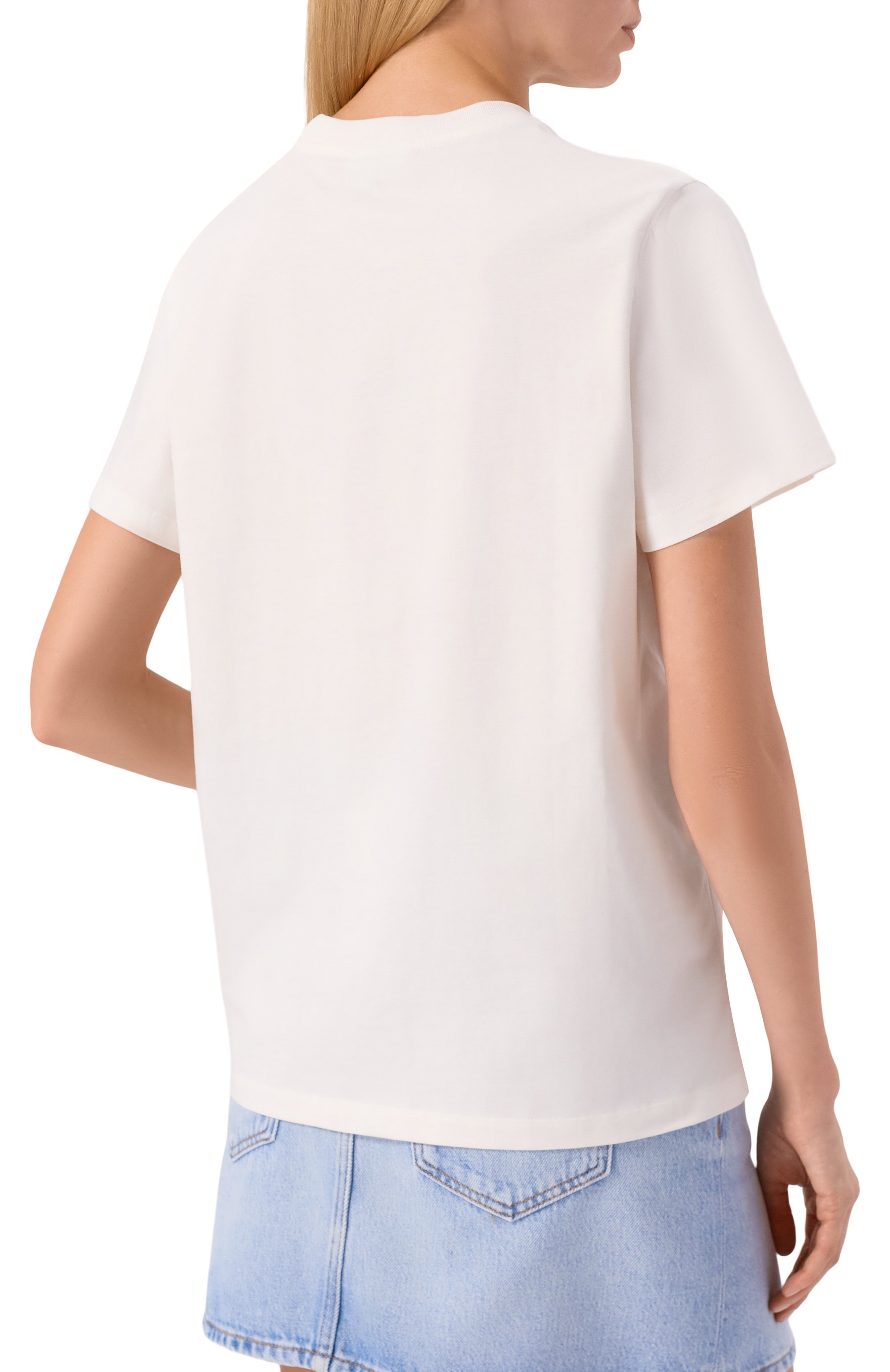 Хлопковая футболка GANNI, арт. T4230, фото 4