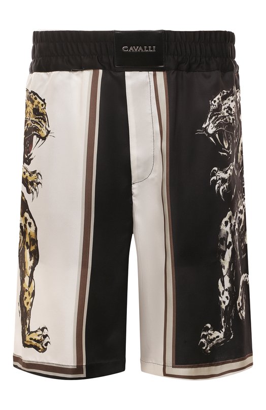 

Шелковые шорты Roberto Cavalli, Чёрно-белый