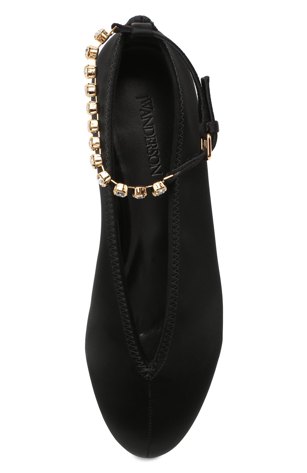 Текстильные балетки JW ANDERSON черного цвета по цене 59950 руб., арт. AN35015A/12090, фото 5 Текстильные балетки JW ANDERSON, арт. AN35015A/12090, фото 5