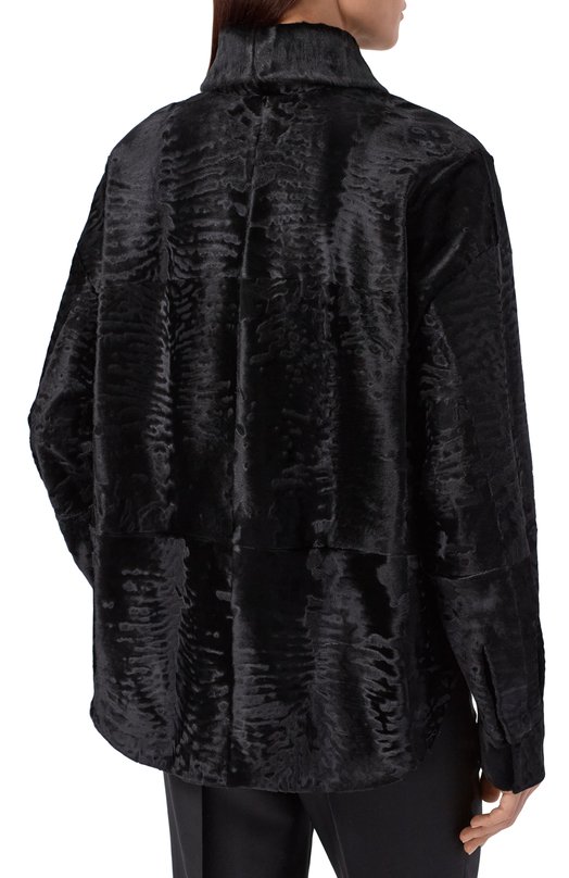 Рубашка из свакары MVST M022/KARAKULCHA BLACK Чёрный  M022/KARAKULCHA BLACK Фото 4