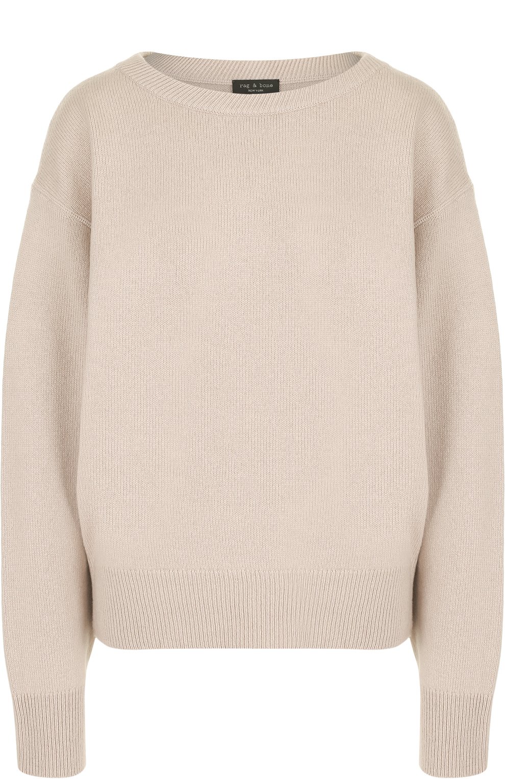 Однотонный кашемировый пуловер с круглым вырезом RAG AND BONE, арт. W276637XU, фото 1