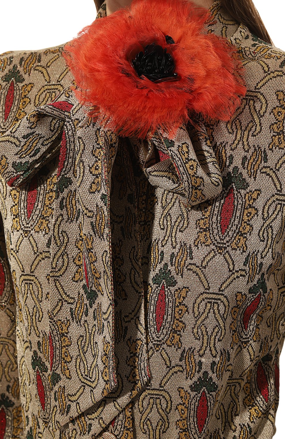 Платье GUCCI темно-бежевого цвета по цене 429120 руб., арт. 676816 XKB47, фото 5 Платье GUCCI, арт. 676816 XKB47, фото 5