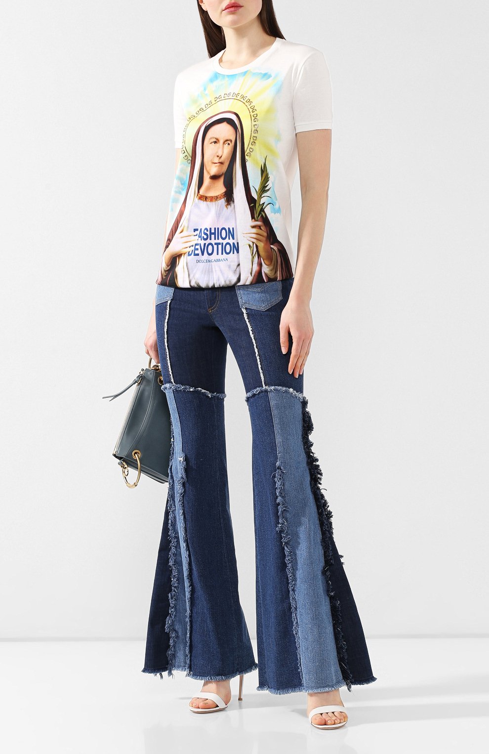 Джинсы DOLCE & GABBANA темно-синего цвета по цене 136500 руб., арт. FTBBUD/G895D, фото 2 Джинсы DOLCE & GABBANA, арт. FTBBUD/G895D, фото 2