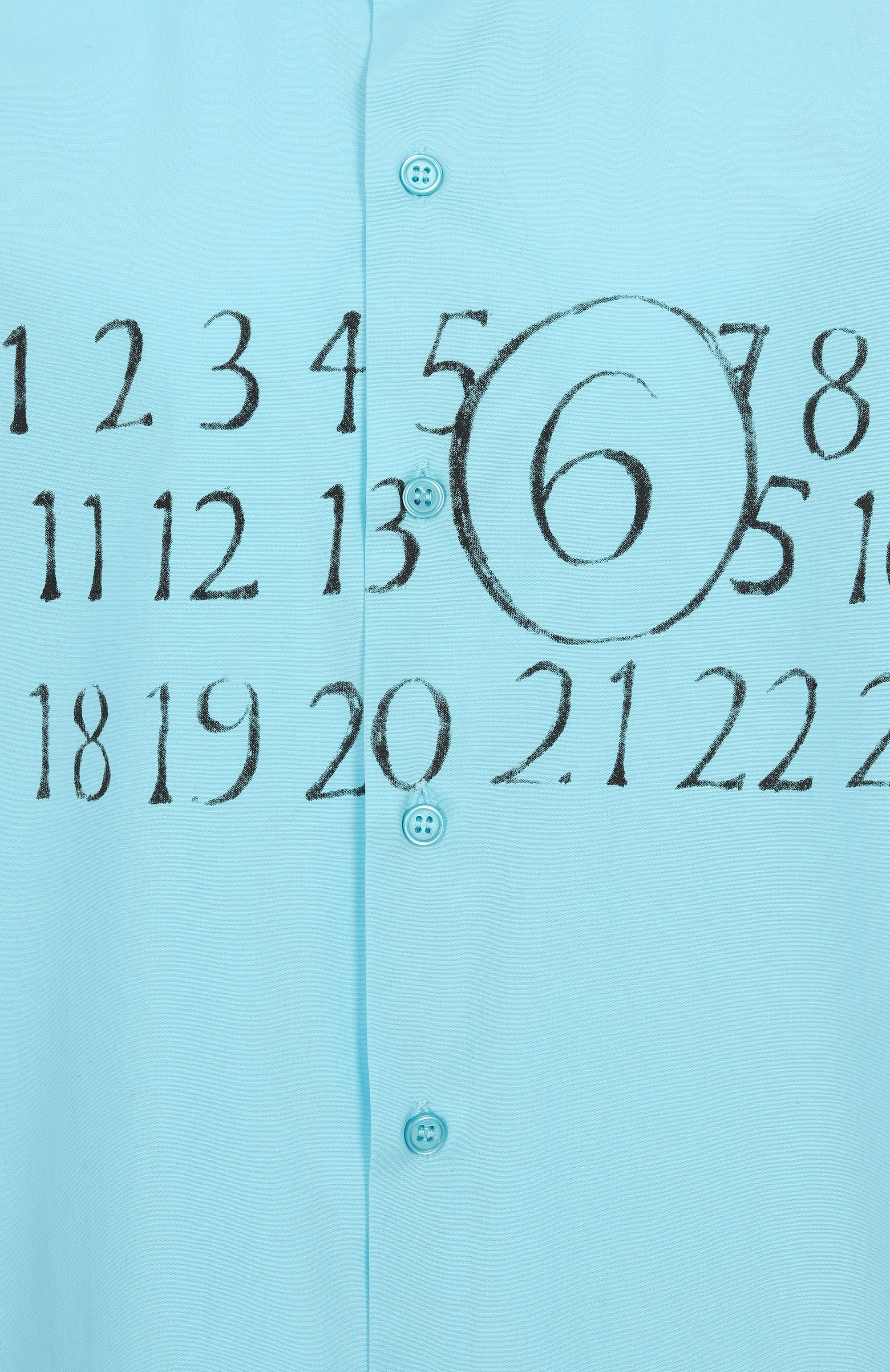 Хлопковая рубашка MM6, арт. S52DT0047/M35152, фото 6