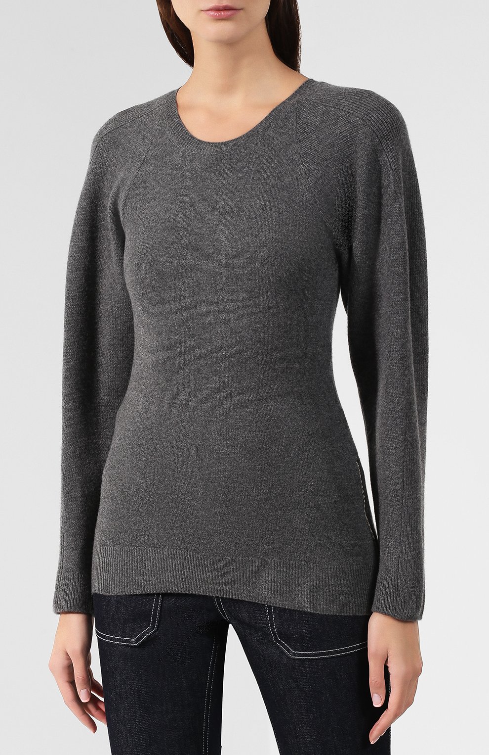 Шерстяной пуловер STELLA MCCARTNEY серого цвета по цене 67250 руб., арт. 574964/S2086, фото 3 Шерстяной пуловер STELLA MCCARTNEY, арт. 574964/S2086, фото 3