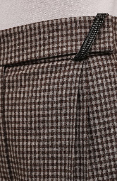 Брюки из шерсти и шелка BRUNELLO CUCINELLI, арт. MB044P7877, фото 5