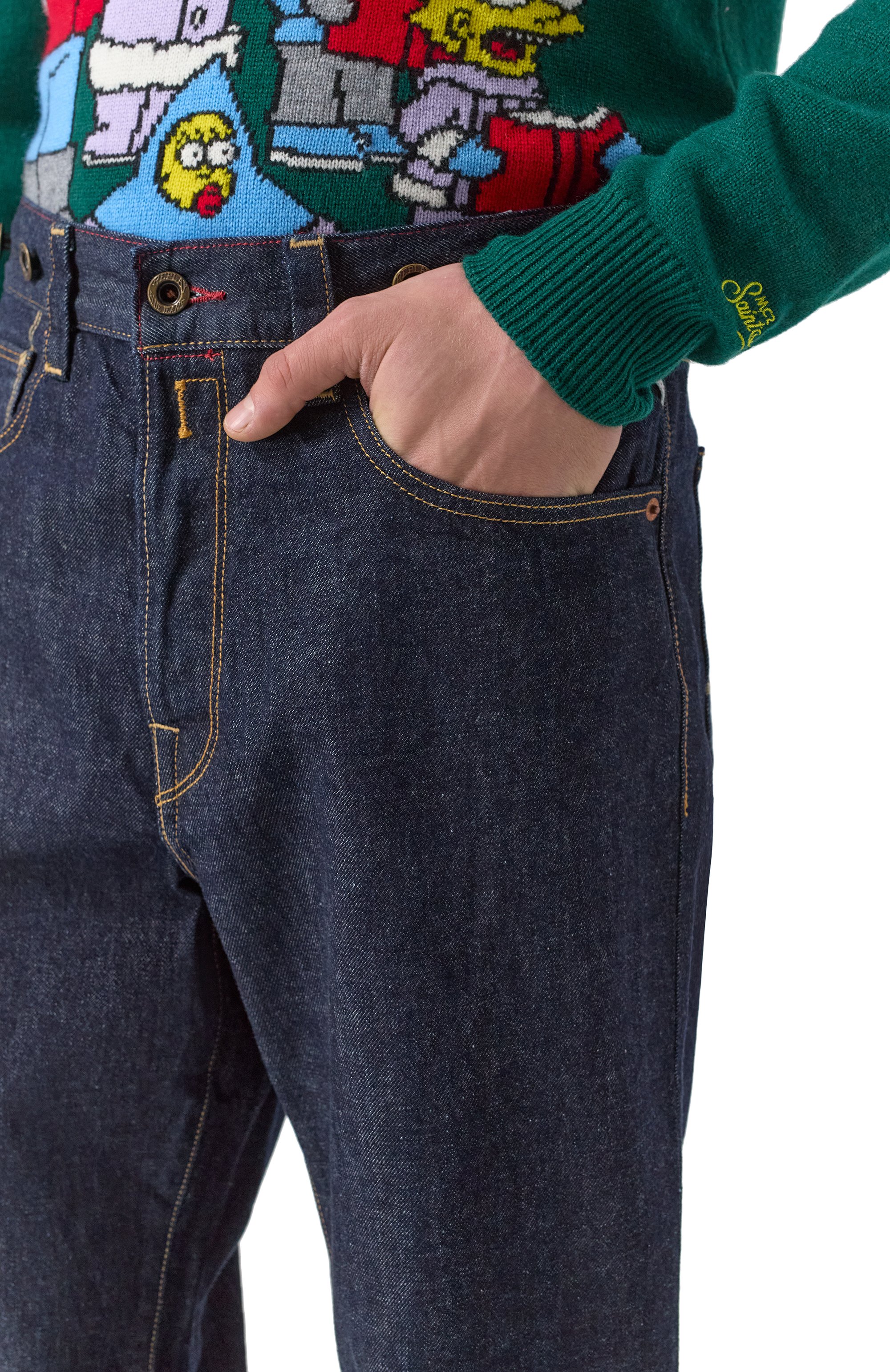 Джинсы bwaii REPLAY темно-синего цвета по цене 22500 руб., арт. M1040R.000.814 07A, фото 5 Джинсы bwaii REPLAY, арт. M1040R.000.814 07A, фото 5