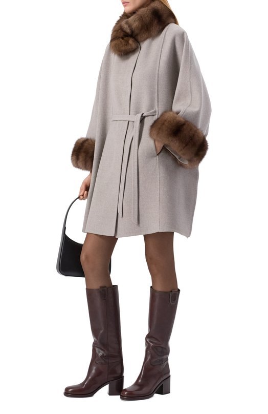Кожаные сапоги Brunello Cucinelli MZ0RC3110 Коричневый  MZ0RC3110 Фото 3